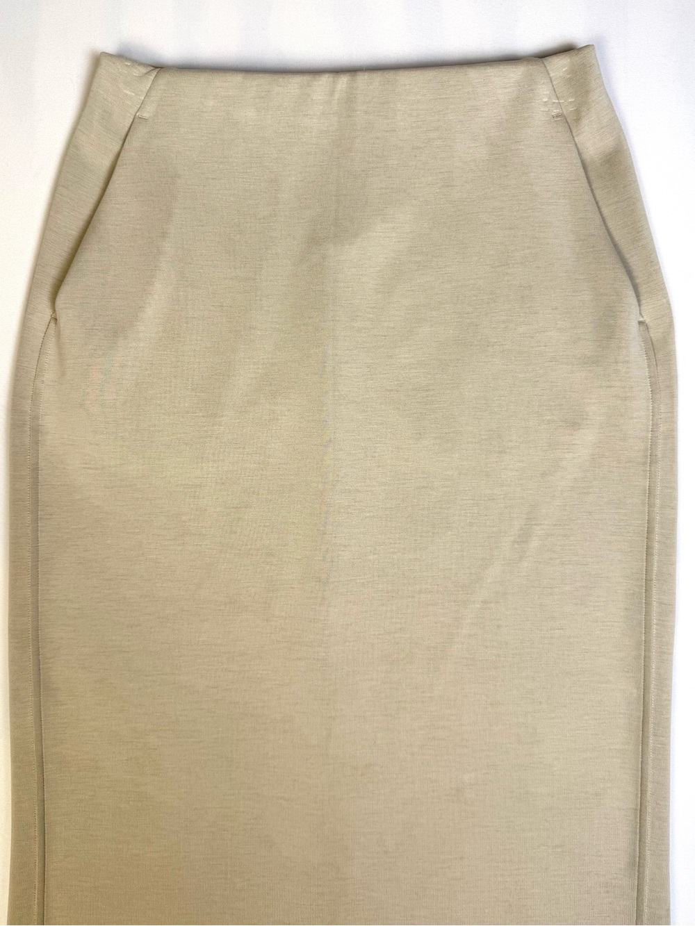 Lululemon Beige High Rise Midi Pencil Skirt Career Travel Stretch Size 4 - Picture 2 of 10